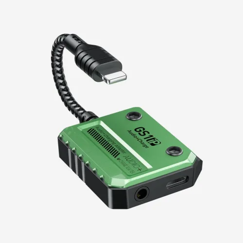 lextone GS1 Iphone Splitter Lightning Adapter 3.5mm Converter Iphone Adapter Lightning Charging PD 30w Fast Charge